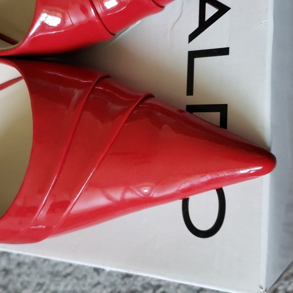 Womens Aldo Red Heels 👠 Size 40 US Size 9.5/10 - Picture 2 of 16
